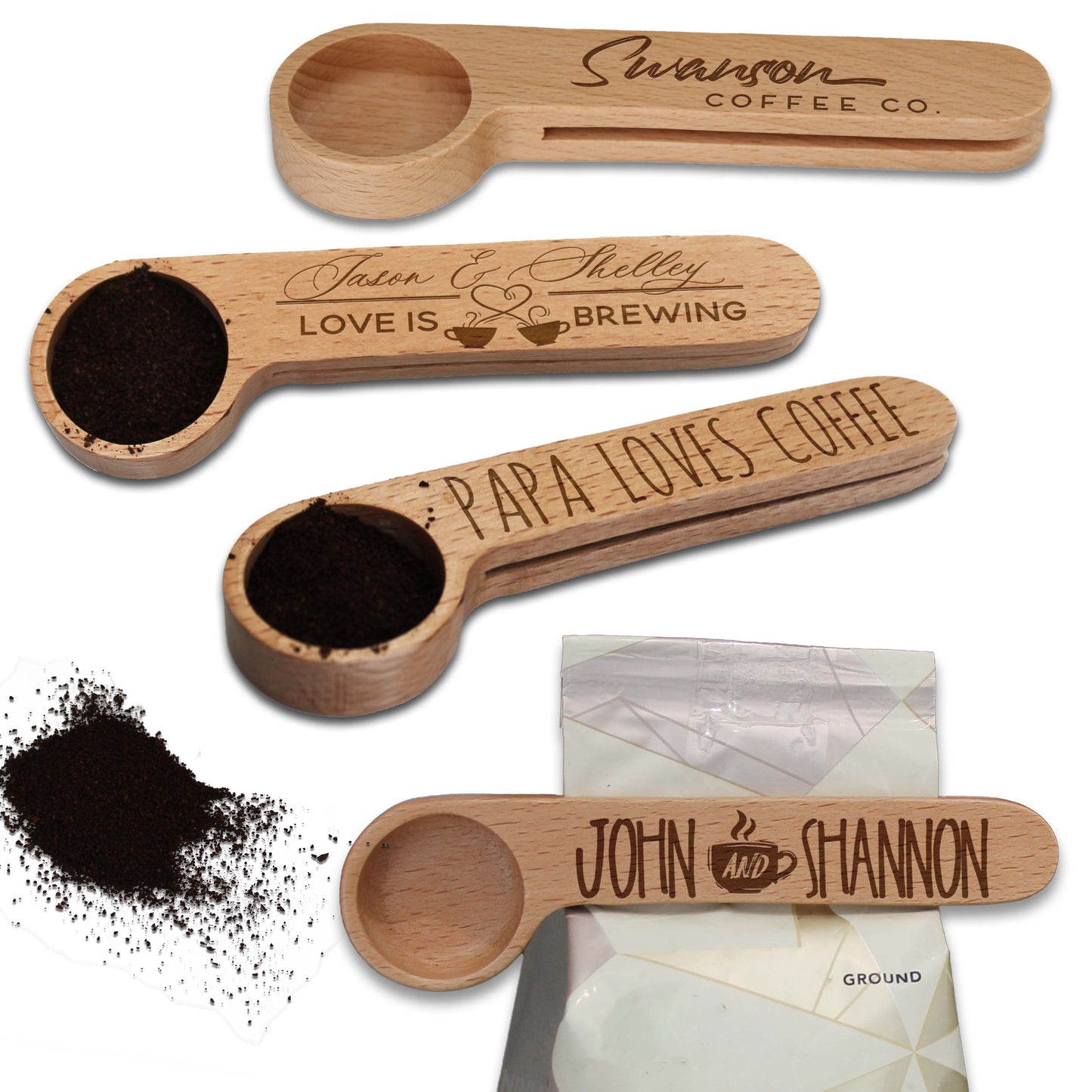 Coffee Scoop Bag Clip | John & Shannon